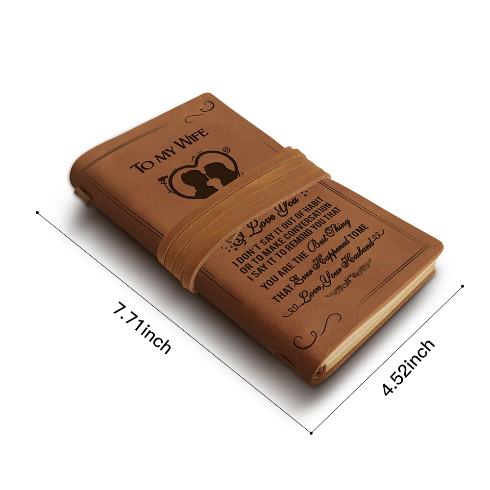 Персонализированная записная книжка из натуральной кожи ручной работы с