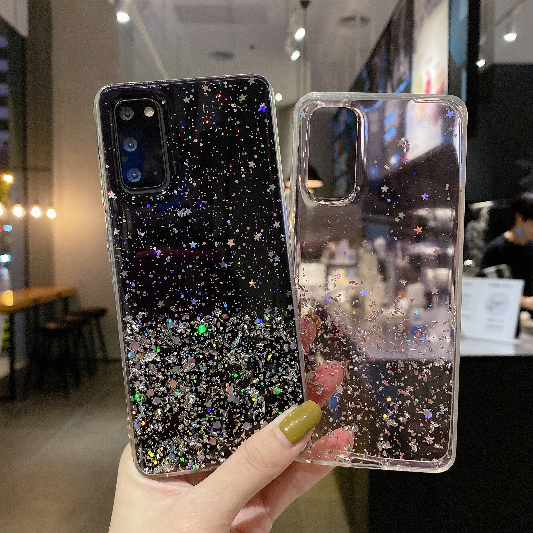 

Glitter Phone Case For Samsung Galaxy A10 A20 A30 A40 A50 A60 A70 Plus 2018 A01 A11 A21 A31 A41 A51 A71 A81 A91 Core Soft Cover
