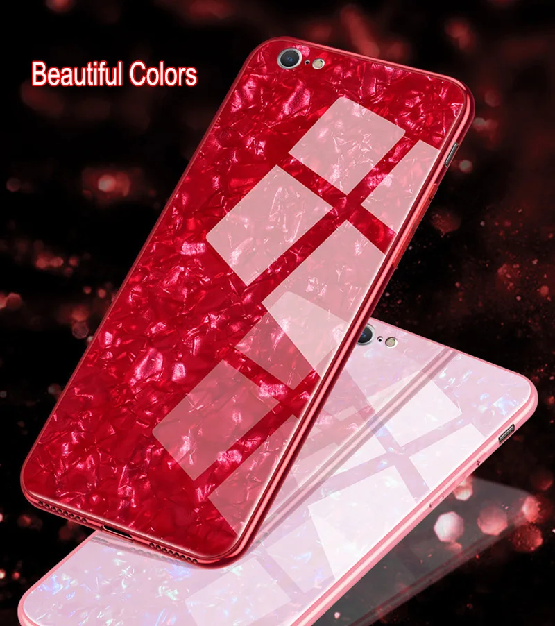 

Hot Selling Luxury Electroplated Marble Tempered Glass Case Cover For iPhone X XS XR Max 8 7 6s 6