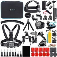 artman action camera accessories kit for gopro hero 9 8 7 6 5 4 3 plus black selfie stick for xiaomi akaso camera dji osmo sjcam