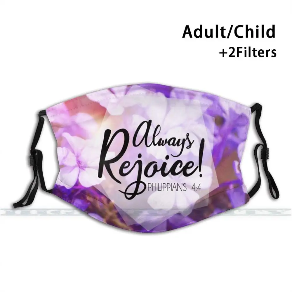 Всегда Радуйтесь модная многоразовая забавная маска для лица с фильтром Pm2.5 Jw