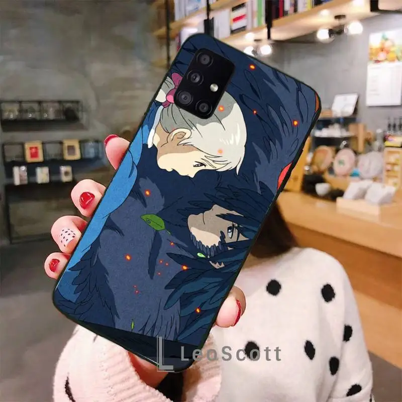 

Howls Moving Castle Phone Case For Samsung A32 A51 A52 A71 A50 A12 A21S S10 S20 S21 Plus Fe Ultra