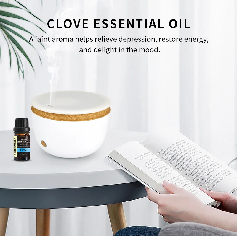 

Sweetvally 24pcs/Kit Plant Aromatherapy Diffusers Essential Oil 10ml Organic Body Massage Relax Fragrance Skin Care Kit
