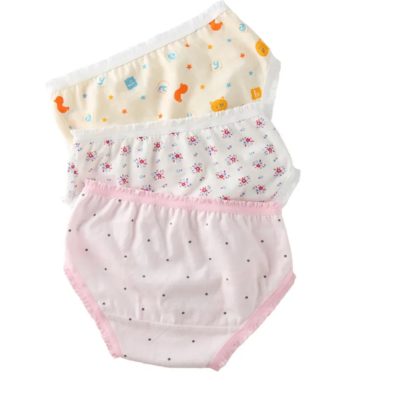 4 шт./лот нижнее белье для девочек шорты детские трусы с принтом хлопковые трусики