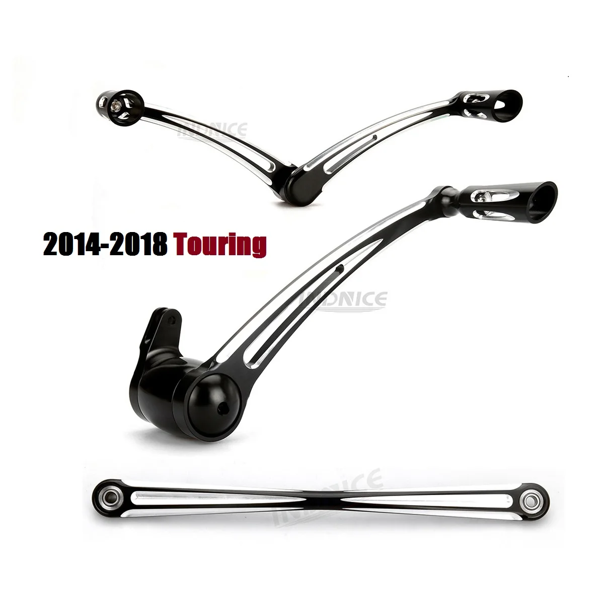 Черные глубококромные режущие рычаги тормозного переключения передач для Harley