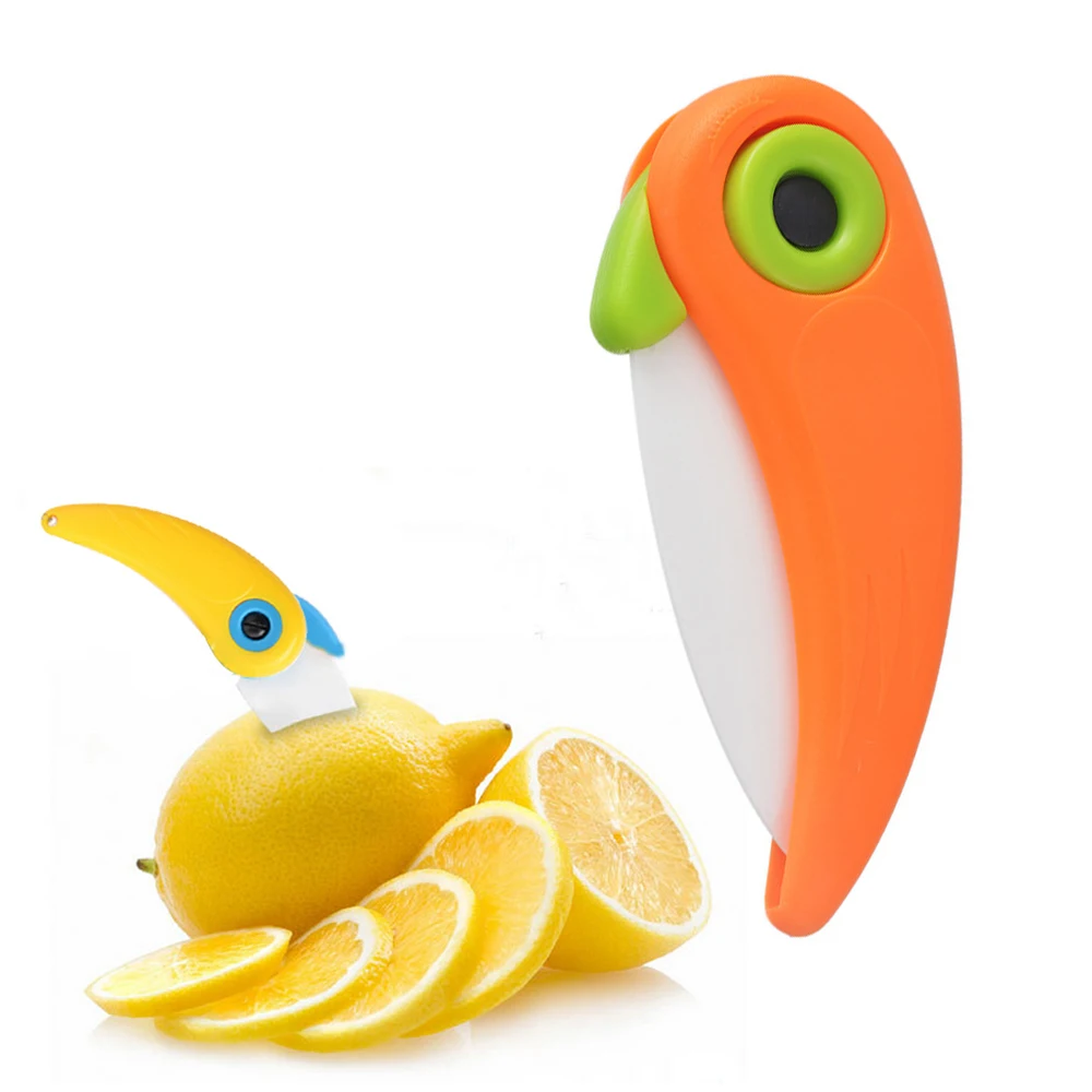 Мини-лезвие керамический нож для очистки овощей карманный складной резки