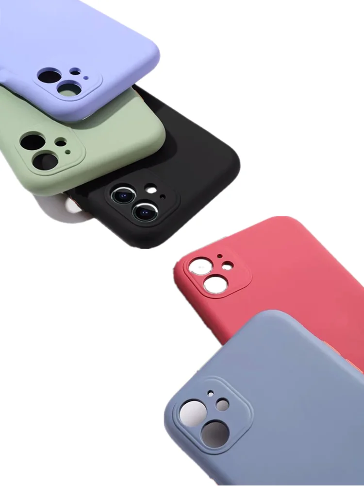 Мягкий чехол Модернизированная задняя крышка из жидкого силикона с полным