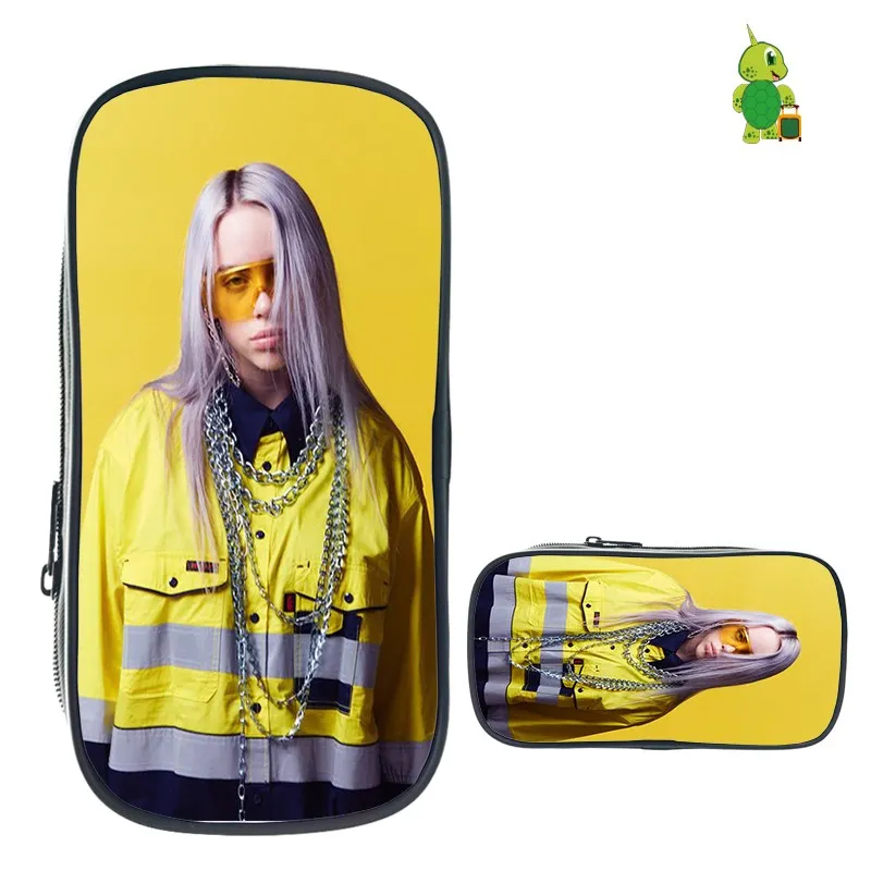 8 Billie Eilish пеналы для девочек-подростков, косметички, школьные принадлежности, канцелярские принадлежности, сумка для хранения, Billie Eilish, хип-хоп, косметичка - Цвет: 8