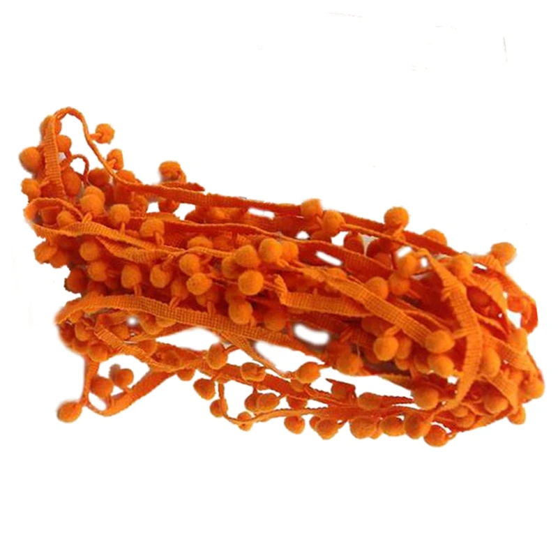 2 полоски 20 ярдов 10 мм помпон отделка в виде шарика аксессуары для шитья сделай