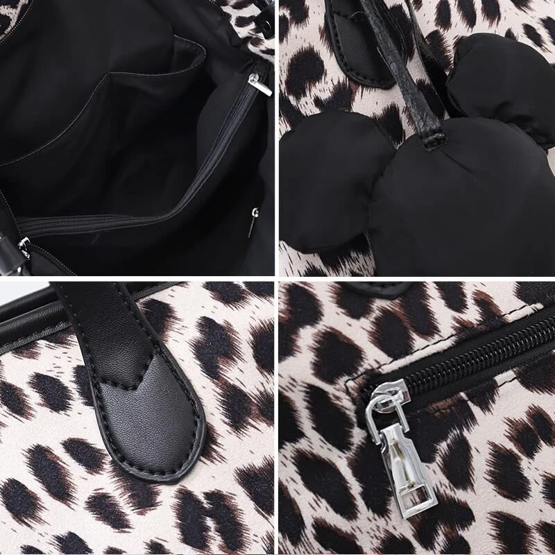 

High Quality Woman Handbags Large Capacity Female Totes Leopard Print Shoulder Crossbody Bags for Women 2020 Ladies Handbags A