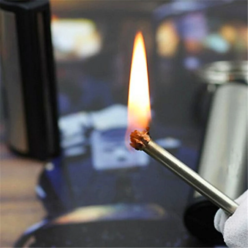 Новинка! Не керосиновая Matchstick Зажигалка для сигарет из нержавеющей стали, Перманентная зажигалка, Флинт, камни, фонарь, зажигалки, подарки