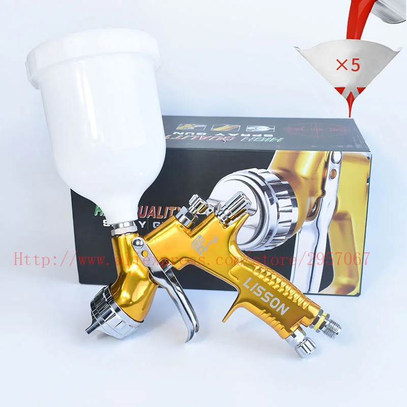 Professional GTI pro lite TTS Golden Painting Gun TE20/T110 1.3mm nozzle spray gun paint gun water based air spray gun