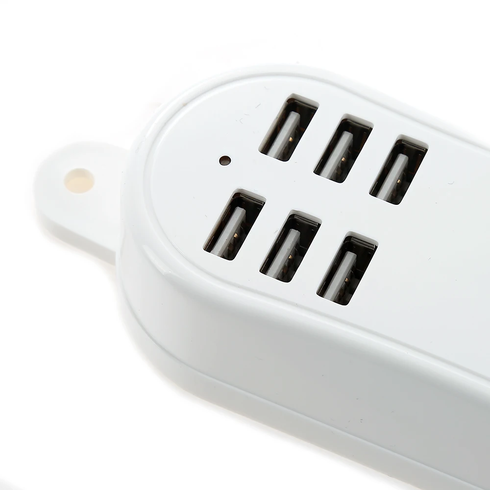 6 портовая многофункциональная настенная зарядная станция USB адаптер питания для
