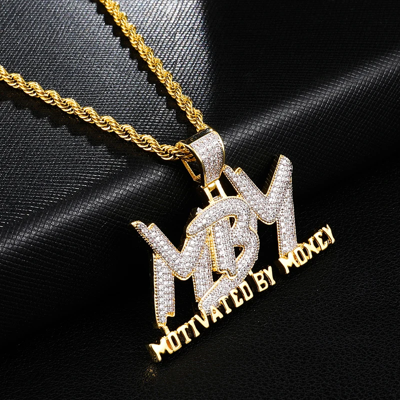 Кулон и ожерелье для мужчин в стиле хип хоп украшение с кубическим цирконием