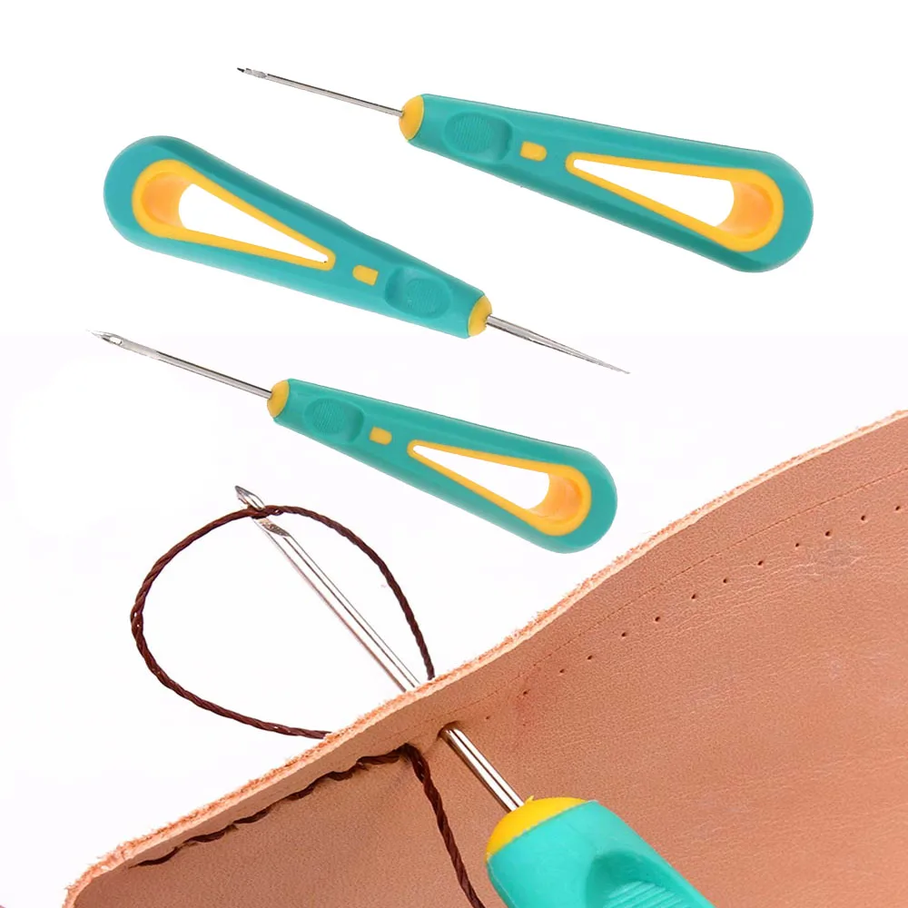 Высококачественная кожаная иголка для рукоделия набор инструментов холст кожа