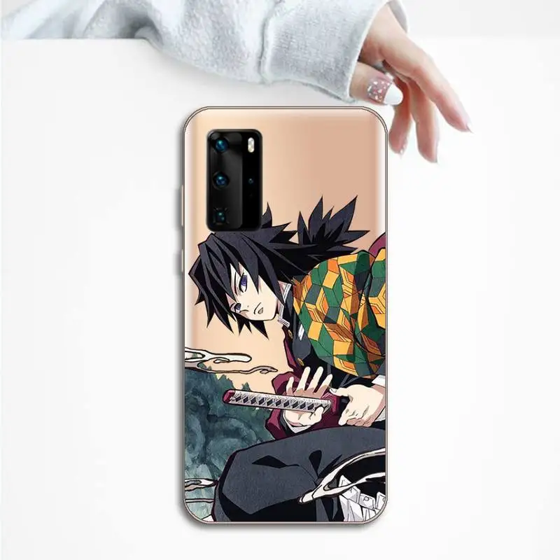 

Demon Slayer Tanjiro Nezuko Phone Case Transparent for Huawei P20 P30 P40 honor 8 10i P smart 2019 Samsung A71 A21S S10 20 plus