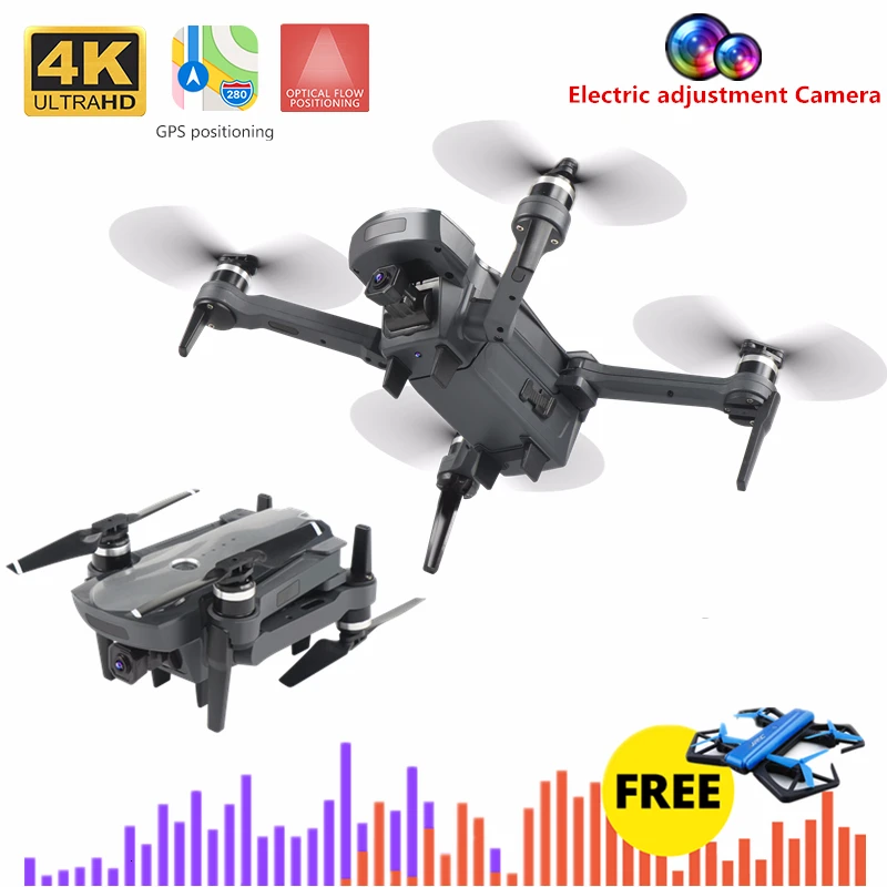 Квадрокоптер K20 Mini 4K с камерой FPV Wi Fi складной время полета 1800 м 25 минут VS F11 SG906 E520S