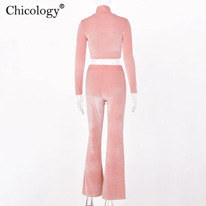 Chicology бархатное бархат спортивный костюм 2 комплект из двух предметов в комплекте