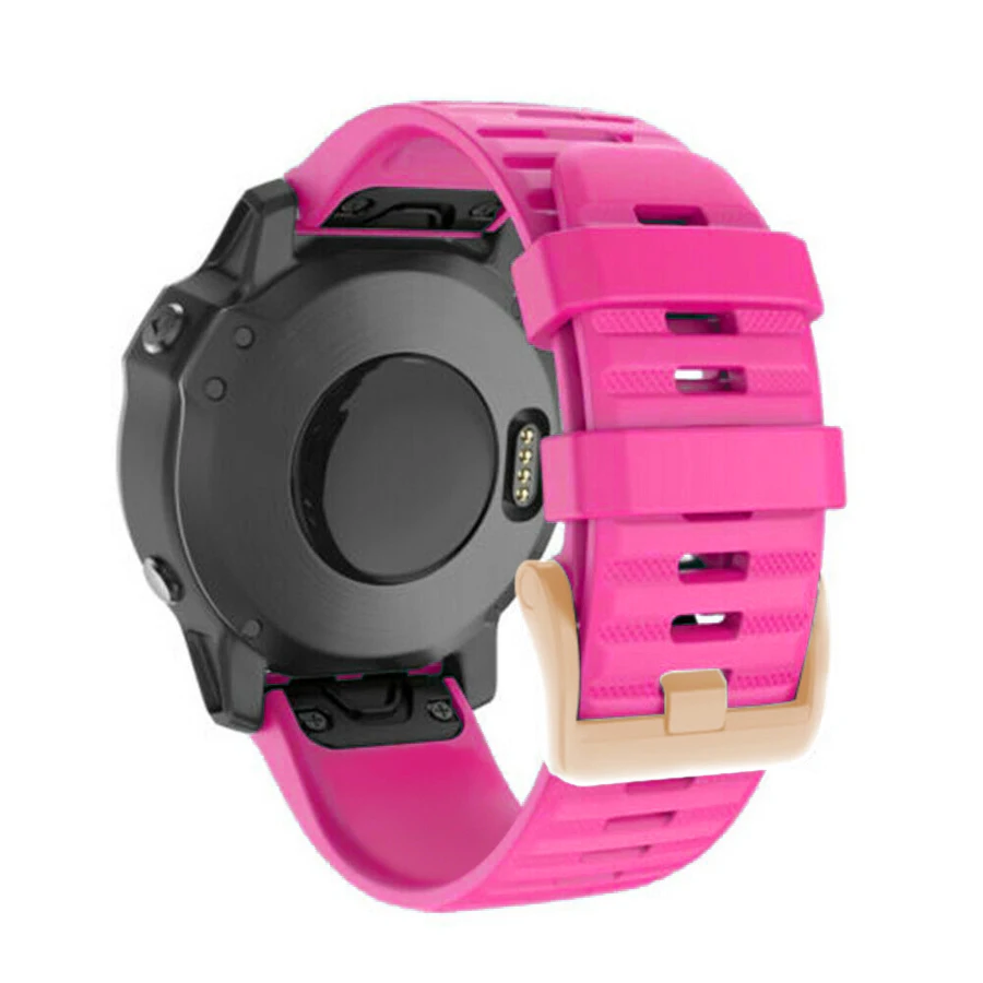 Запястье для часов Sport Silicone Watchband для Garmin Fenix 6X 6 6S Pro 5X 5 5S Plus 3 3HR Easy Fit Quick Release Wirstband 20 22 26мм.