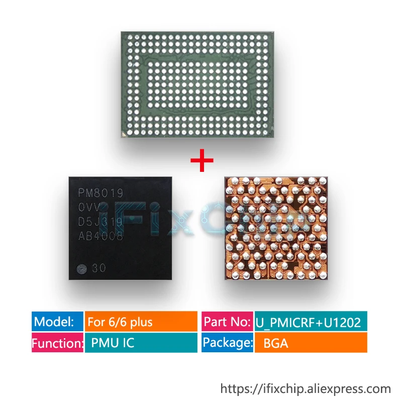 1 пара/лот Big PMIC power 338S1251 AZ + Baseband PMU ic PM8019 для iphone 6/6plus PM IC Chip|ics for iphones|ic poweriphone 6 |