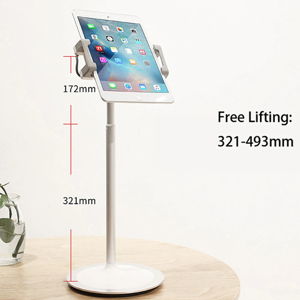 

Aluminum Alloy Tablet Holder For iPhone X iPad Air Sansung Mobile Phone Adjustable Tablet Desktop Mount For iPad Pro Stand mount