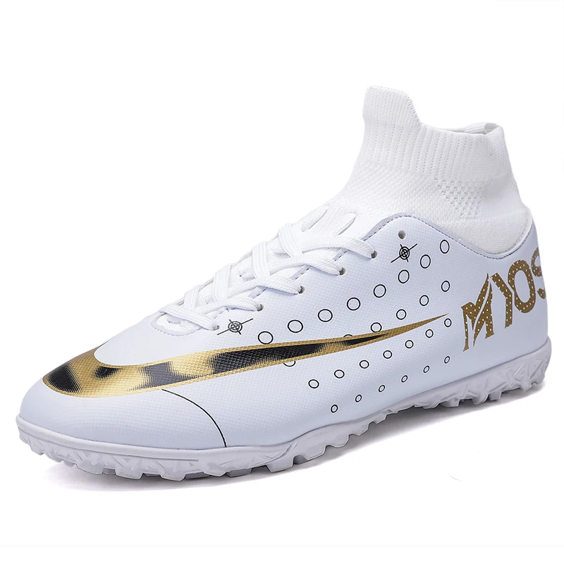 

Outdoor Sports Football Soccer Boots Men Training Turf High Ankle Soccer Shoes Boys Kids Superfly Cleats Sneakers Mens Futsal