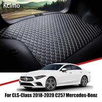 leather car trunk mat carpet tail benz c257 cargo liner for mercedes benz cls class 2018 2020 trunk boot mat benz cls liner pad