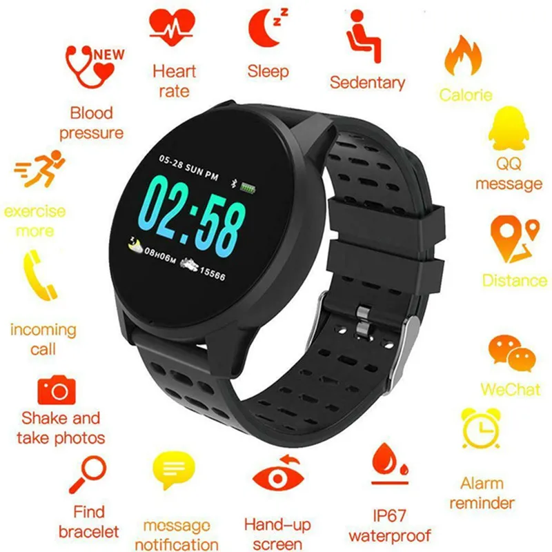 LYKRY Smart Watch Men Smartwatch Running Heart Rate Blood Pressure Oxygen Monitor Fitness Tracker Pedometer reloj inteligente |