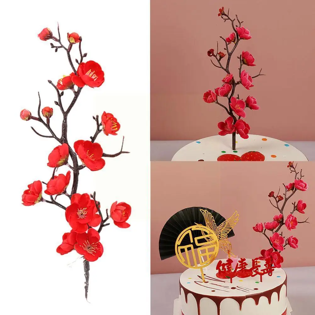 

Искусственные декоративные цветы сливы, букет для дома, искусственные цветы «сделай сам», шелковые скатерти для сада, свадьбы Pl O5d6