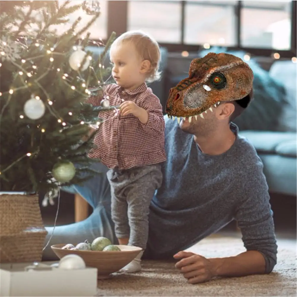 Реалистичная латексная маска тираннозавра для Хэллоуина динозавр косплей 3D