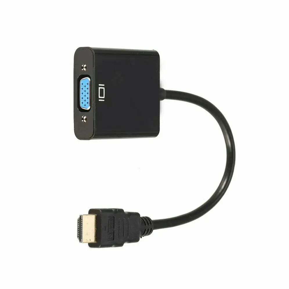 100 шт./лот адаптер hdmi vga штекер в конвертер с разъемом 1080P HDTV монитор для ПК ноутбук