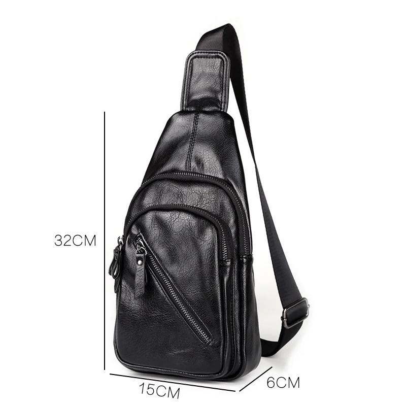 Youda классический стиль мужская одноцветная нагрудная сумка большой емкости