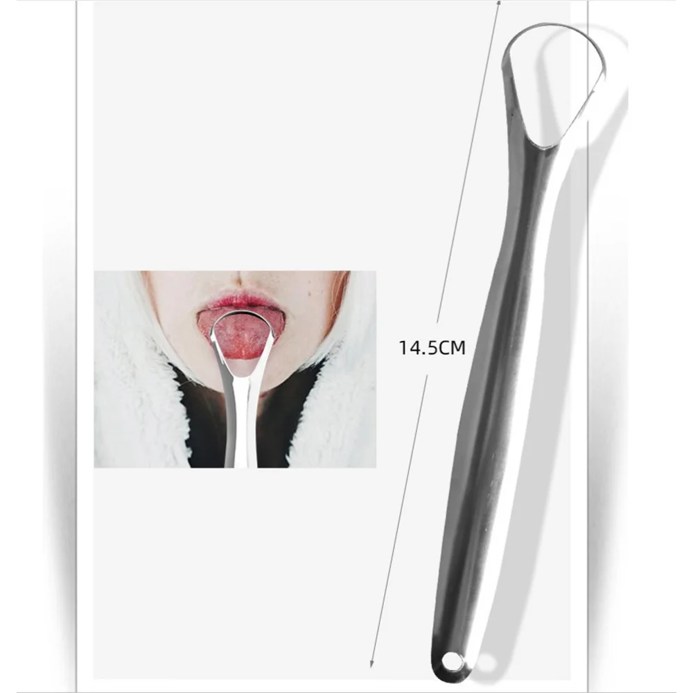 

1pc Stainless Steel Tongue Scrapers Tongue Coating Cleaner Tongue Cleaning Tool Tool Set for Adults
