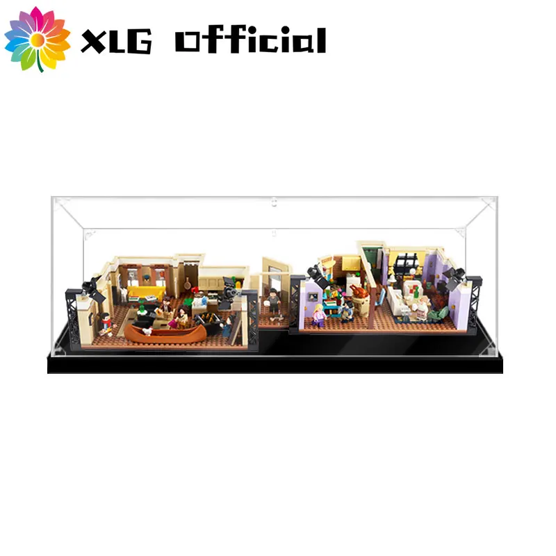 

Display Acrylic Box Compatible For LEGO 10292 The Friends Apartments Dustproof Clear Display Box Showcase Not Include The Model