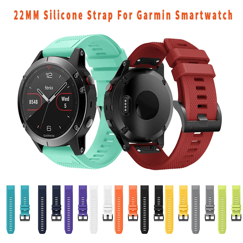 

Ремешок силиконовый для наручных часов Garmin Fenix 5, Модный стильный браслет для Garmin Fenix 6, 22 мм