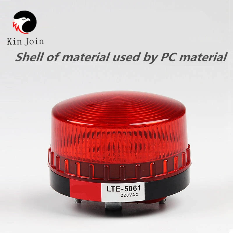 

Waterproof 12V~220V Mini Flashing LED Light Safety Warning Light Strobe Signal Safety Warning Green Red Orange With Sound Strobo