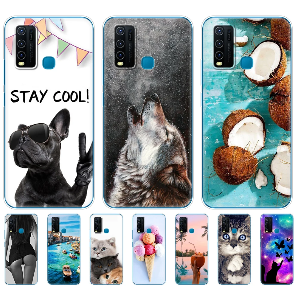 

For Vivo Y30 Y50 Case Soft TPU Silicon Cover For Vivo Y 30 50 Coque VivoY30 VivoY50 Case Phone Back Protective Bumper Shell Bag