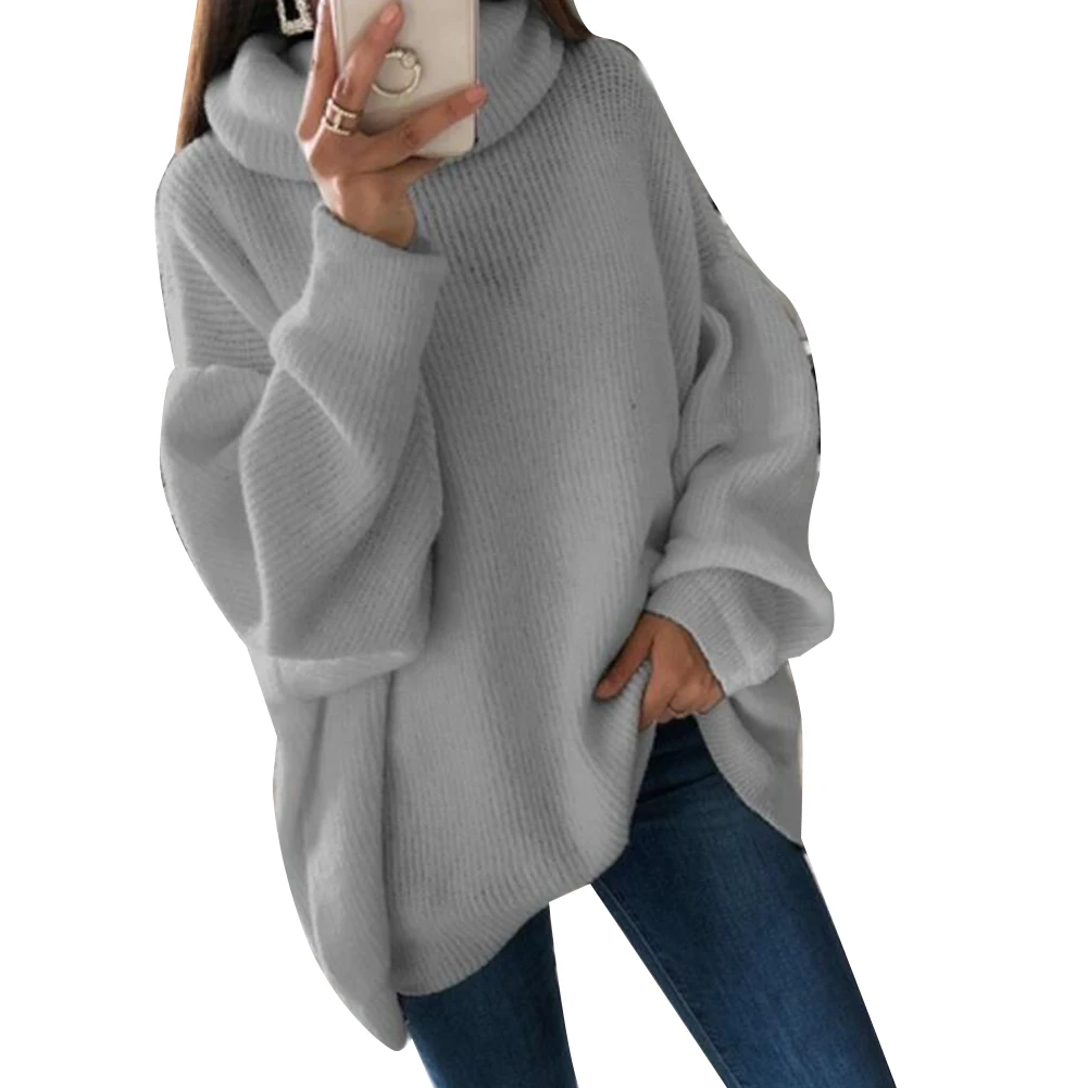 Winter Women Knitted Turtleneck Sweater Casual Soft Turtle Neck Jumper Fashion Slim Elasticity Pullovers Autumn Loose Plus Size | Женская