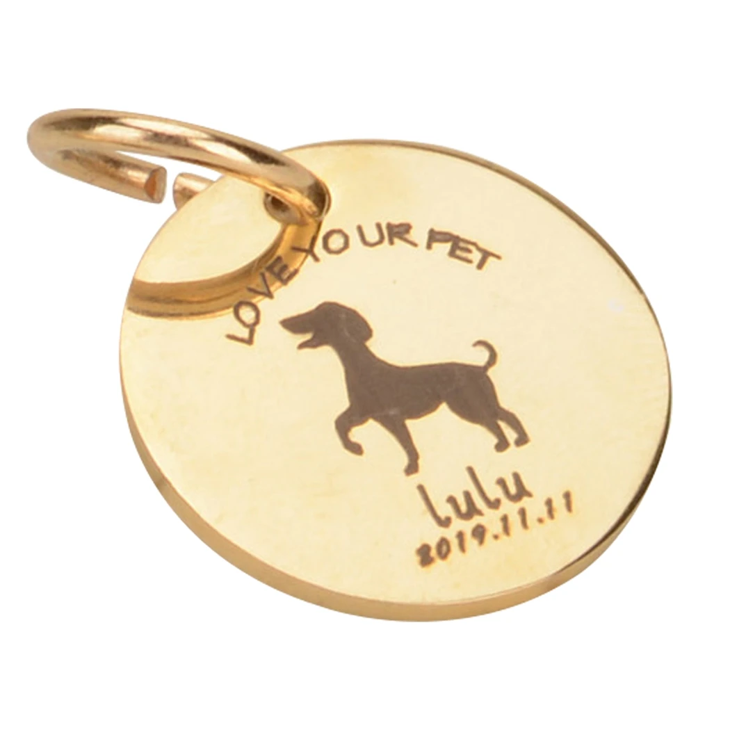 

Personalized Pet Cat Dog ID Tag Collar Accessories Custom Engraved Necklace Chain Charm Supplies For Dog Tag Name Products