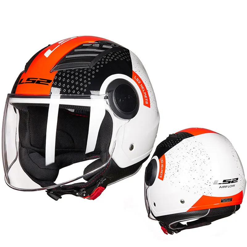 LS2 OF562 воздушный поток реактивный скутер мотоцикл с открытым лицом Половина Шлем