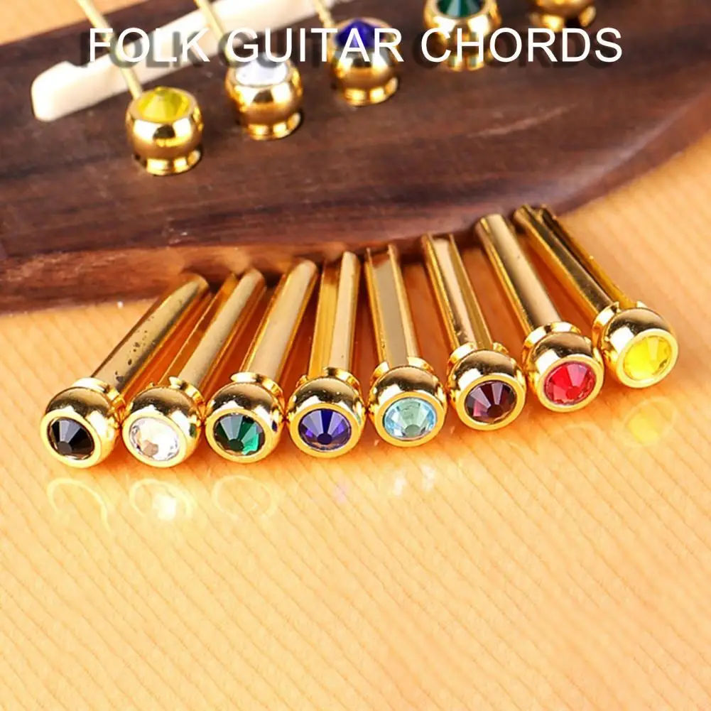 

Strings Nail Acoustic Instrument Practical Anti-rust Acoustic Guitar Fixed Cone Bridge Pin Bridge Pins for Guitar