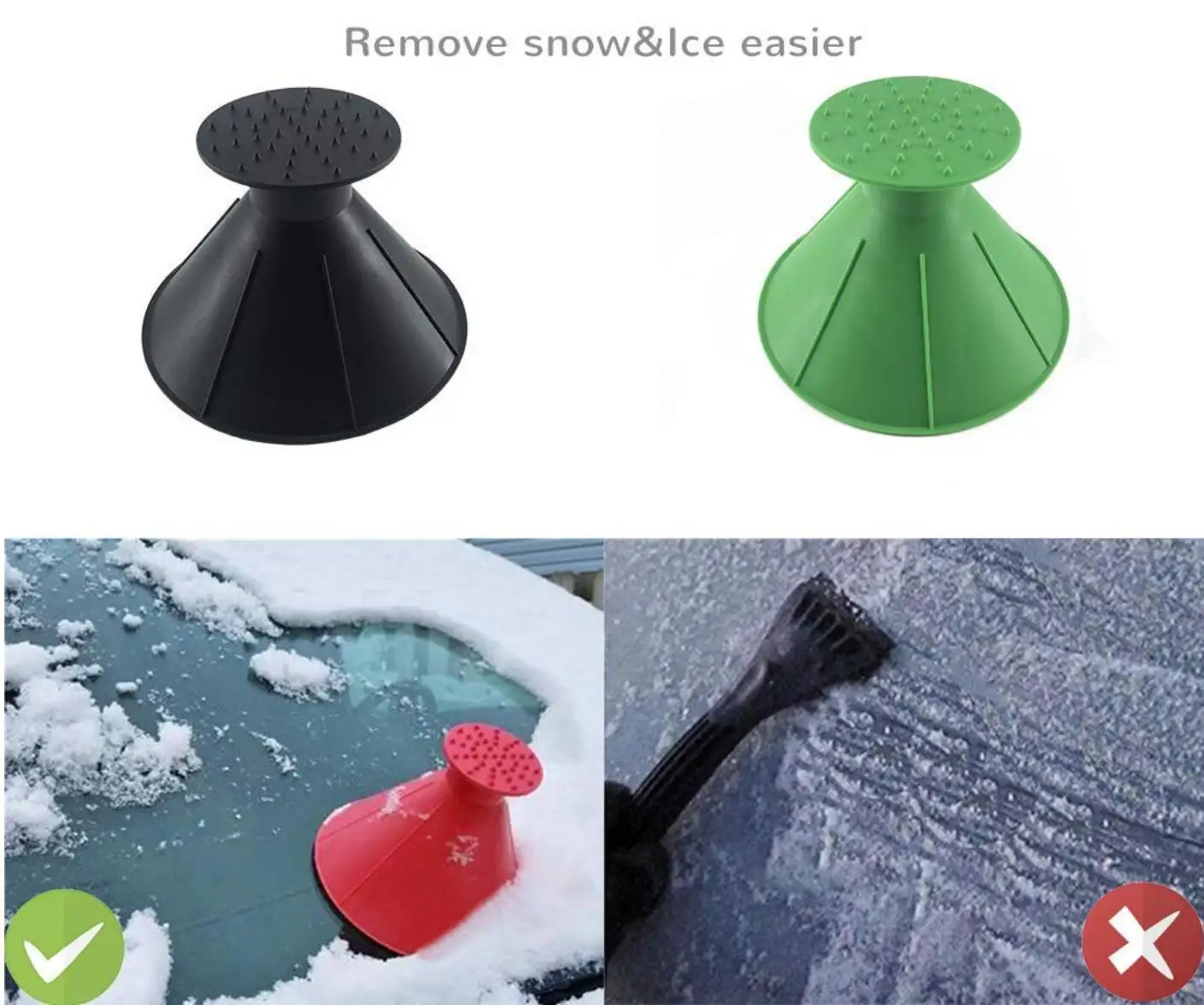 Auto Car Window Windshield Ice Scraper Funnel Snow Remover for Great Wall Haval Hover H3 H5 H6 H7 H9 H8 H2 M4 SC C30 C50 |