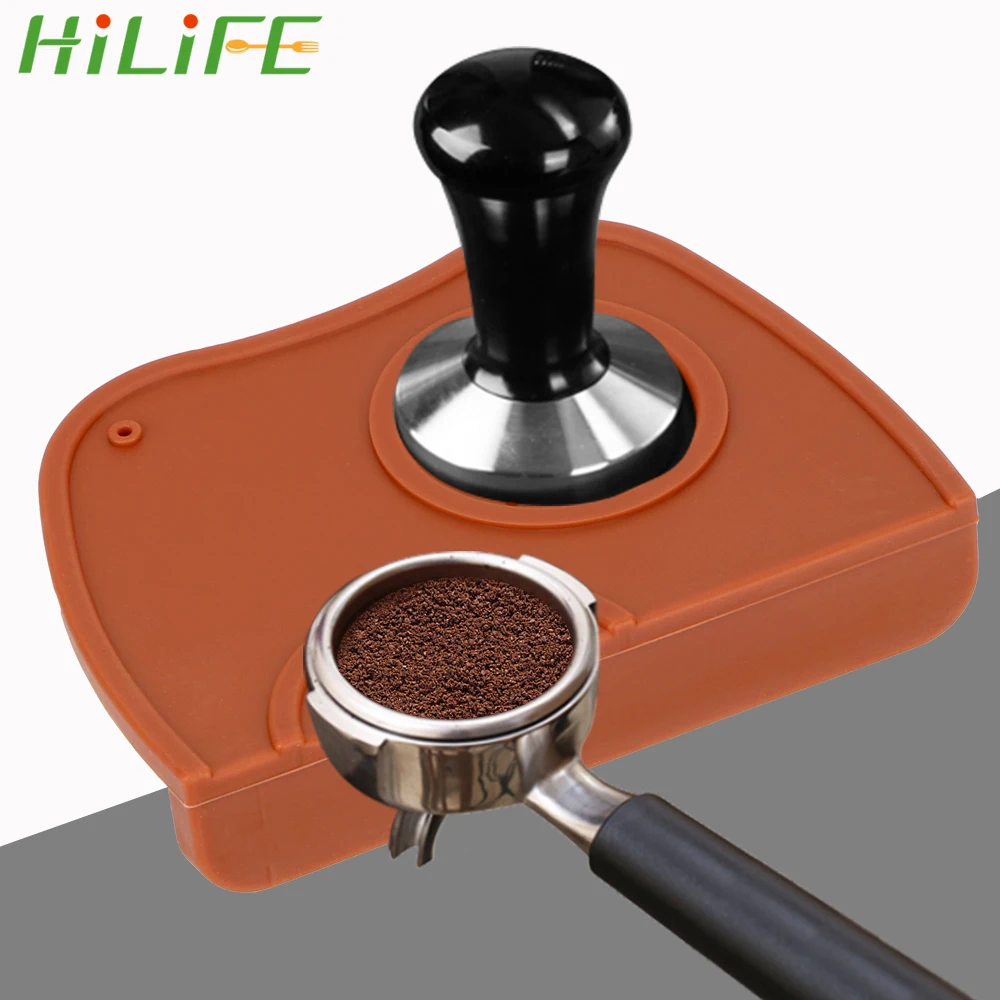 HILIFE 1 шт. бариста кофе трамбовочный коврик из силиконовой резины угловой эспрессо