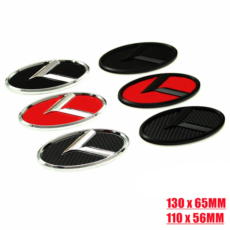 

1pcs Car Trunk Emblem 3D Sticker K Logo Front Grill Rear Badge For KIA K5 2011-2013 Optima Forte 2009-2014