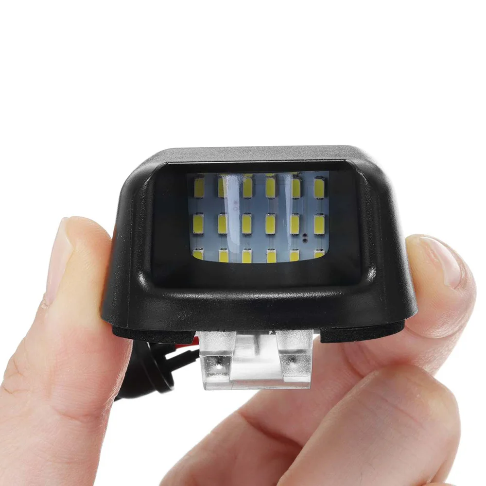 2pcs звукосниматель светодиодный номерной знак белый светильник 3W для Navara D40 2005 ~ 2018