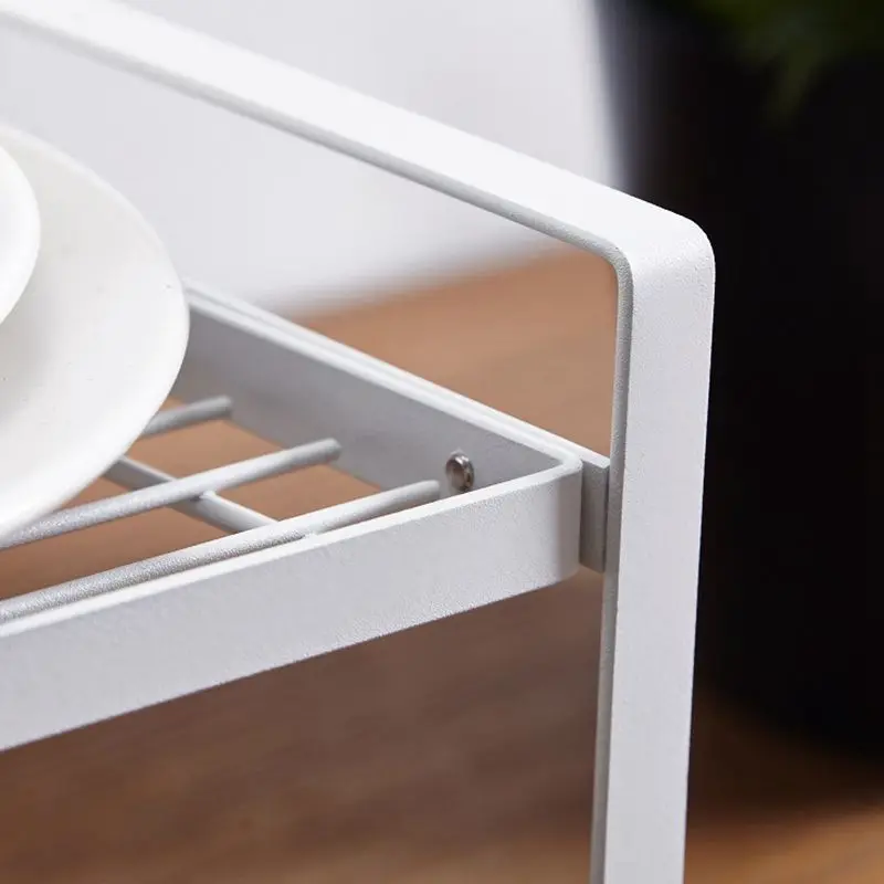 Kitchen Wrought Iron Layered Shelf Multi-Layer Storage Rack Pot Dish Seasoning | Дом и сад