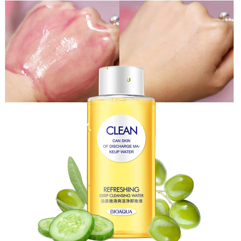 

BIOAQUA Olive Deep Cleansing Water Intensive Purify Makeup Remover Oil Soft for Eyes Lips Natural Mild Clean for Face Make up