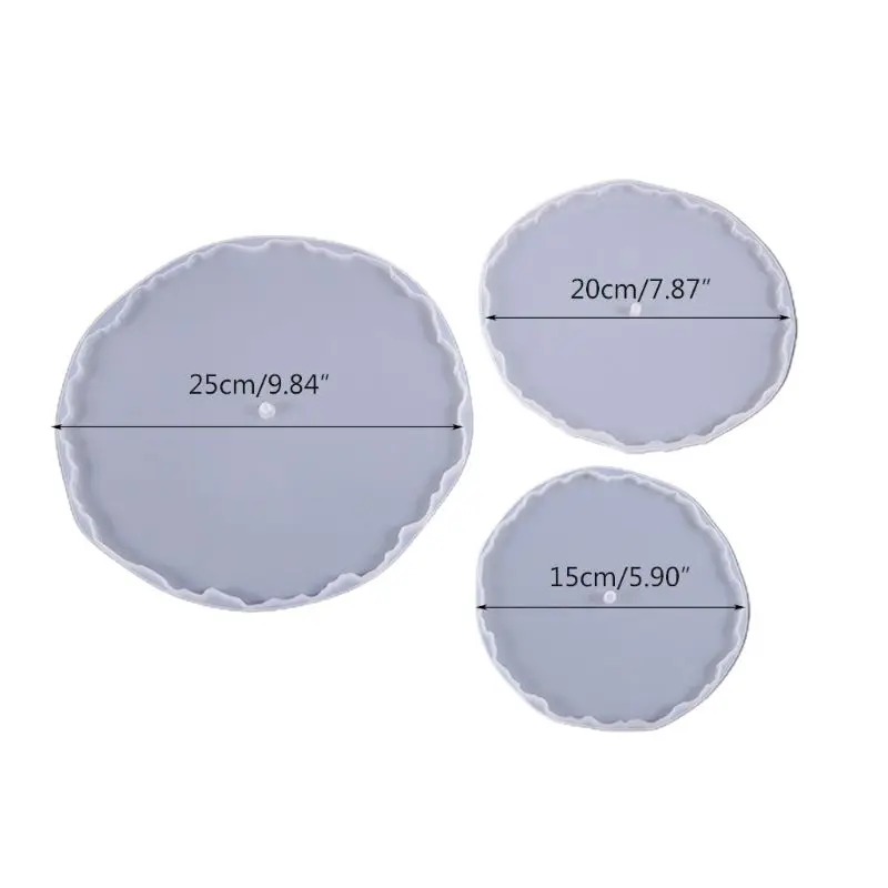 

Crystal Epoxy Resin Mold Three-layer Fruit Tray Casting Silicone Mould DIY Crafts Desktop Decoration Making Tool