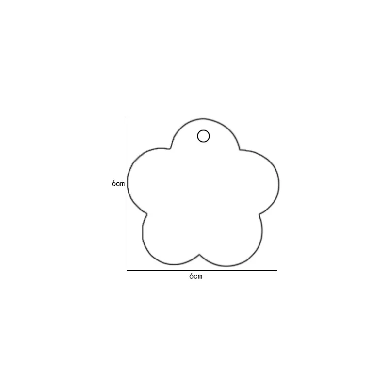 

50/100pcs 6*6cm Kraft Paper Flower Tags Blank DIY Hang Tag Card Cookie Candy Bags Package Price Label Cake Decor Baking Supplies