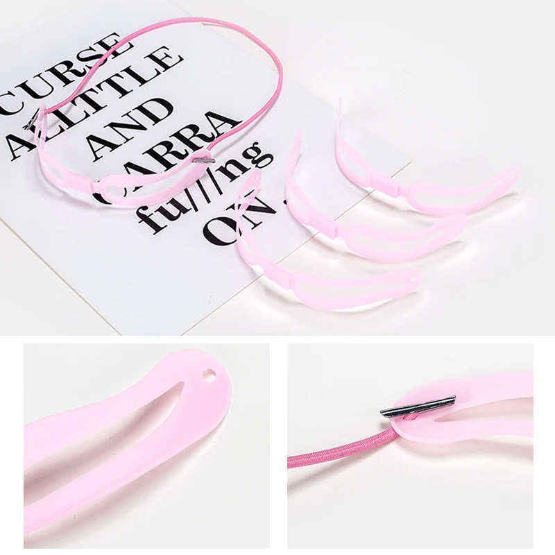 Трафарет для бровей 4 шт. набор формирования фотошаблон с ремешком 3 минуты